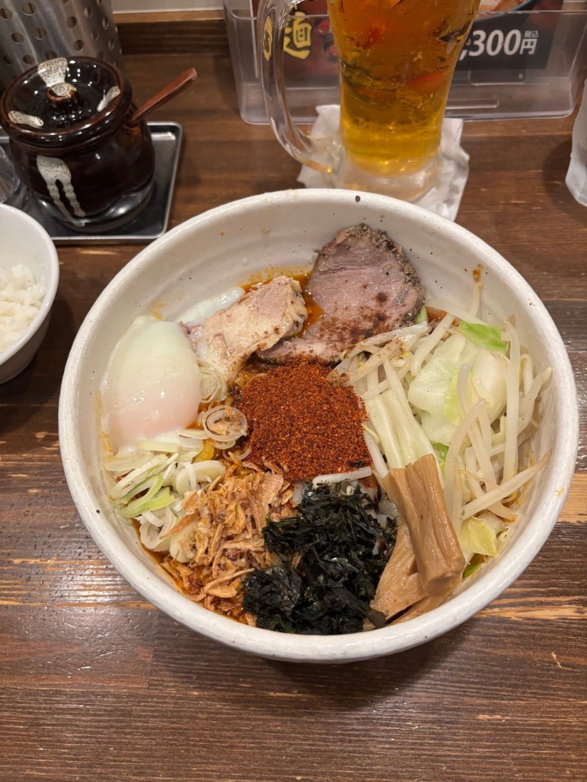 まぜそば 辛め