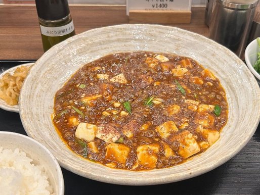 麻婆豆腐定食（倍辛）