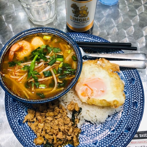 ガパオライス&トムヤムスープ 🌶️🌶️