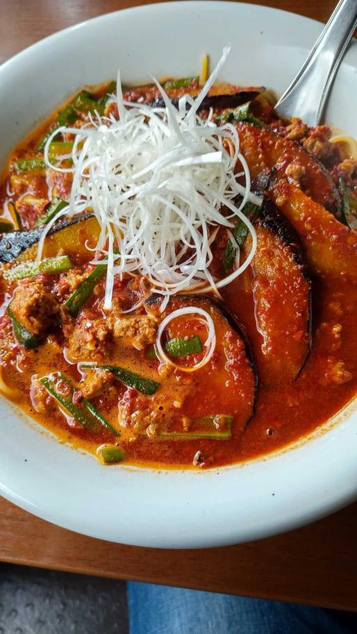 やみつき鬼辛なすミートスパ 超激鬼