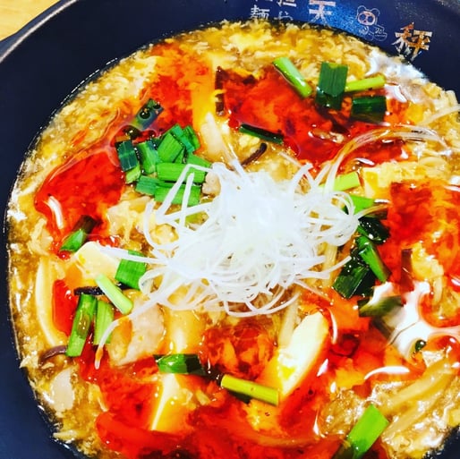 冬の夜限定 酸辣湯麺 4辛