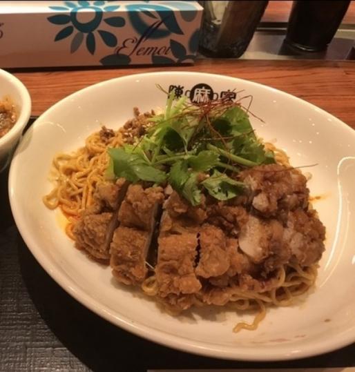 鶏排汁なし坦々麺 3辛