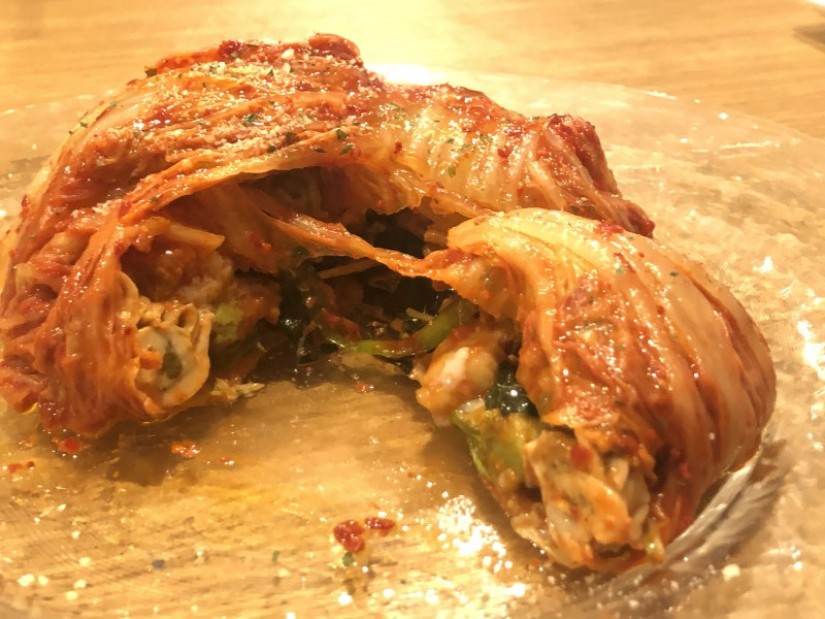 カキ入りポッサムキムチサラダ