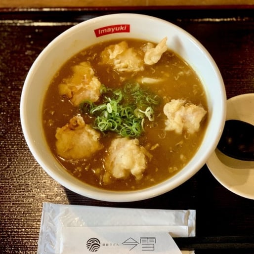 かしわ天カレーうどん