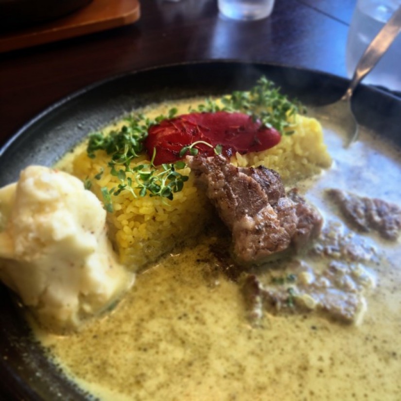 豚肩ロースステーキカレー 0辛