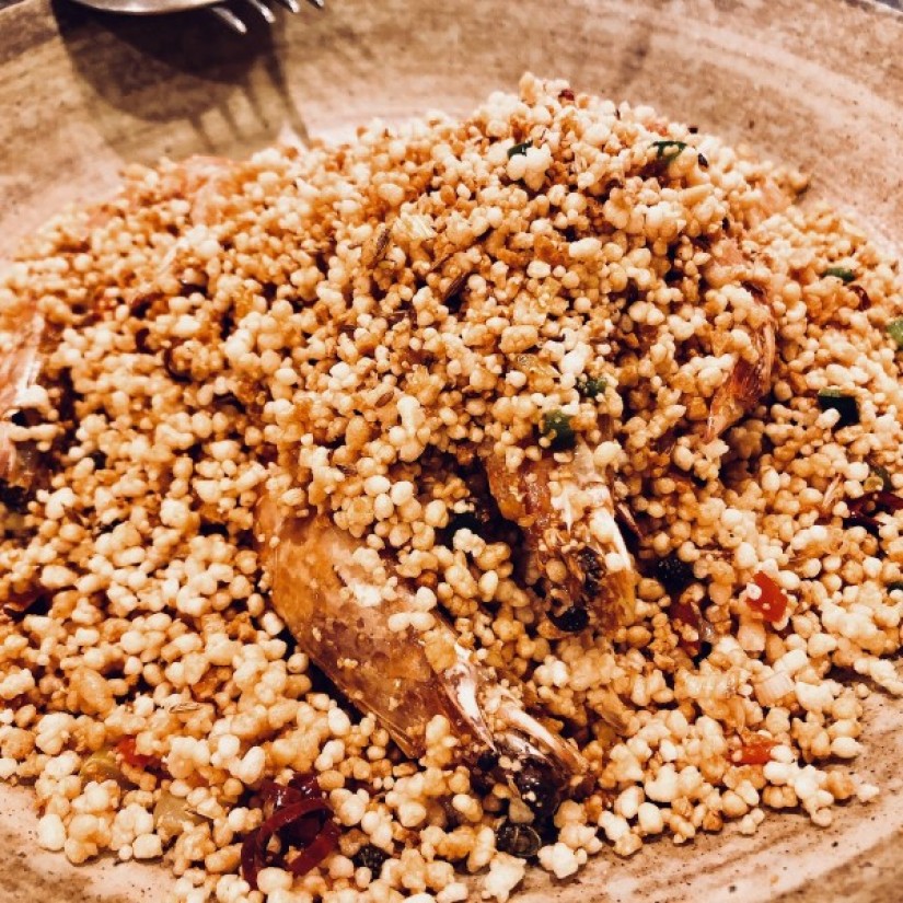 車海老の米炒め