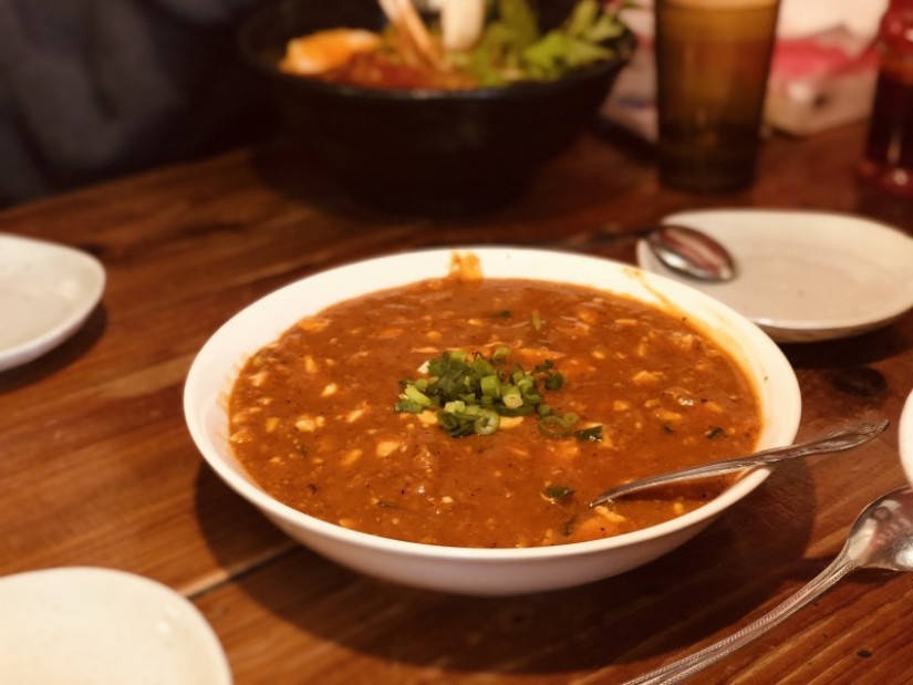 豚骨スープの麻婆豆腐 激辛