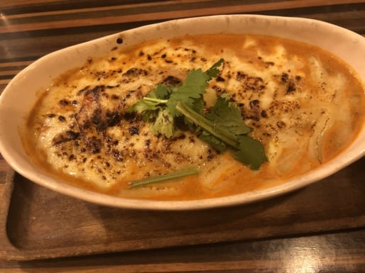 合挽き肉とトマトの焼チーズカリー 倍辛