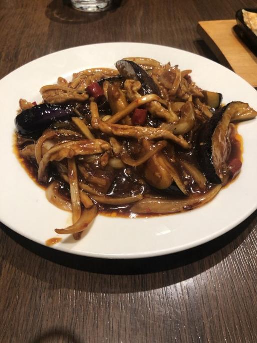 なす豚肉ピリ辛炒め