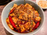 麻婆丼 辛さ５ 痺れ４