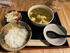 カレー豆腐定食