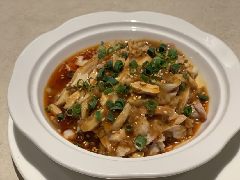 鶏肉の辛味ごまソース和え　棒棒鶏 2辛