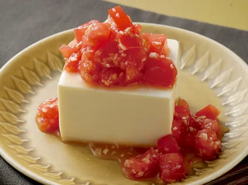 冷奴のサルサソース風