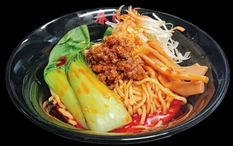 油そば春日亭の旨辛激辛料理 溶岩の坦々油そば