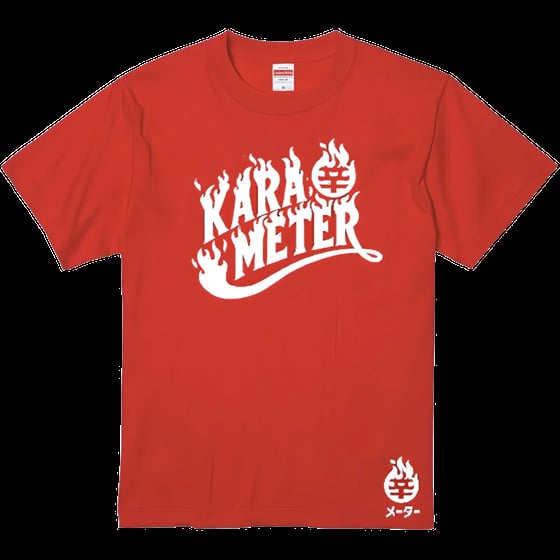 辛メーターファイアーロゴTシャツ RED