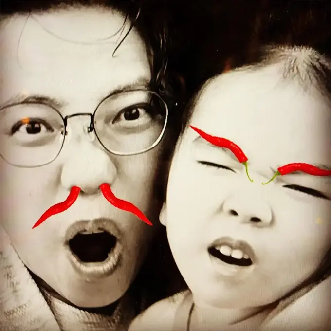 かわいい激辛親子ー！