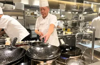 陳家私菜 銀座店のオープンキッチン