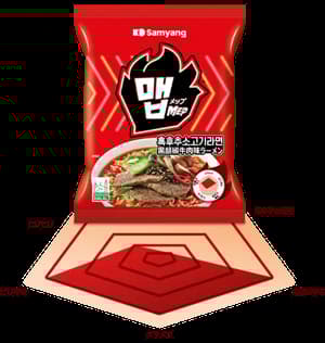 『メップ』黒胡椒牛肉味ラーメン