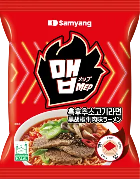 黒胡椒牛肉味ラーメン