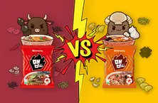 メップ【黒胡椒牛肉味ラーメン】vs【にんにく貝味ラーメン】正直レビ ュー