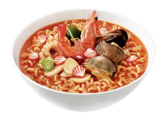 調理した にんにく貝味ラーメン<br />※トッピングはイメージです