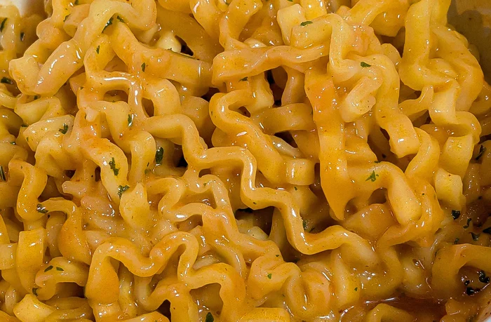 カルボブルダック炒め麺の完成品