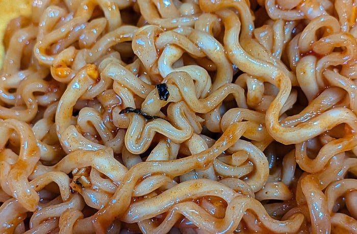 チーズブルダック炒め麺の完成品