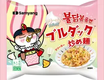 クリームカルボブルダック炒め麺のパッケージ