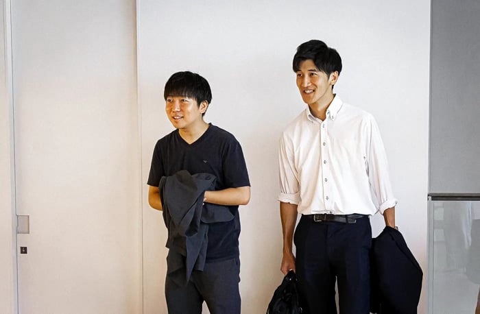 サッポロビールさんが来てくれた! 感激🔥<br>写真左が吉田さん、右が堀井さん