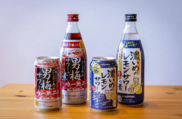 サッポロ 濃いめのレモンサワー・男梅サワー商品画像